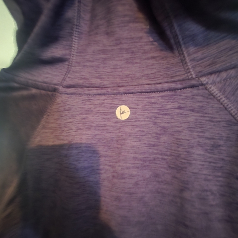 90 Degree By Reflex, Heathered Purple Hoodie-Size LG EUC - Picture 3 of 5